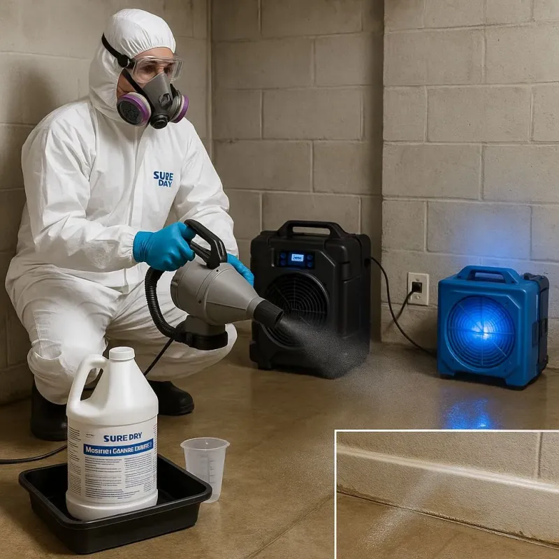 Sanitization and Odor Removal process in Fayette, ME